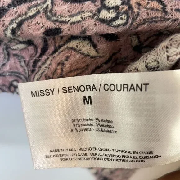 WILLIAM RAST Purple Long Sleeve Knit Top Size M - Picture 7 of 9